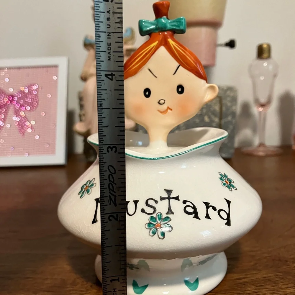 Vintage Pixieware Lipper Mann Mustard Jar - Picture 8 of 8